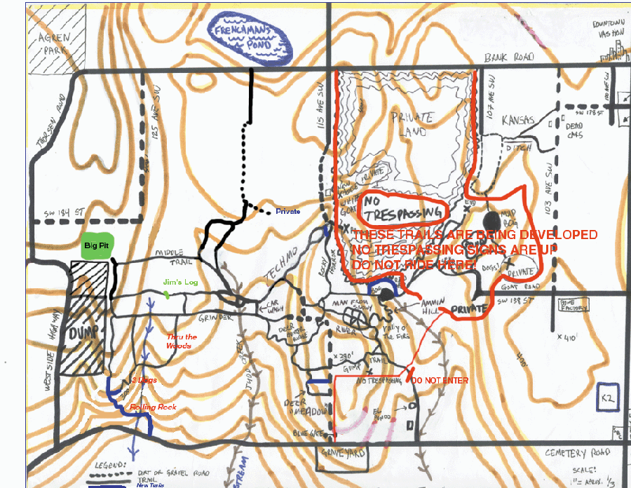 Vashon Trails Map